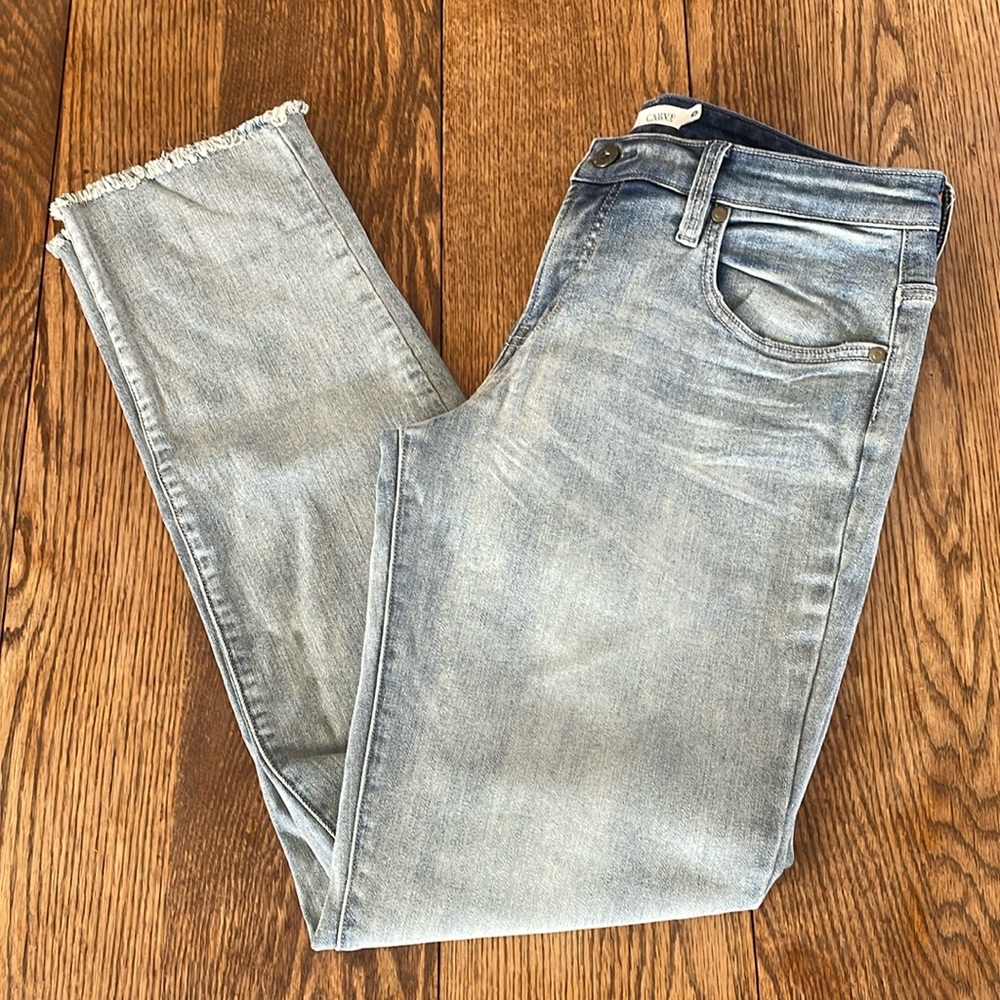 Carve Designs Light Blue Straight Leg Jeans